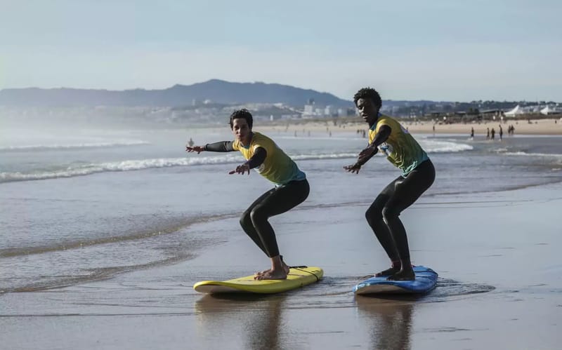 Semi-private surf lesson at Portugal Surf School